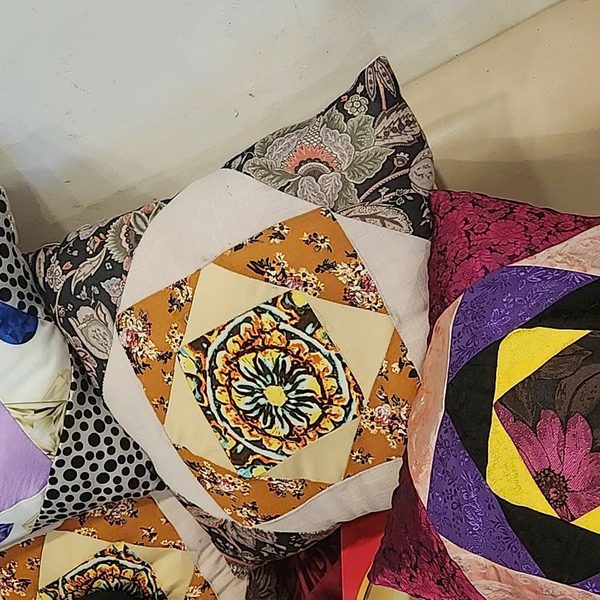 Gối vải ghép
