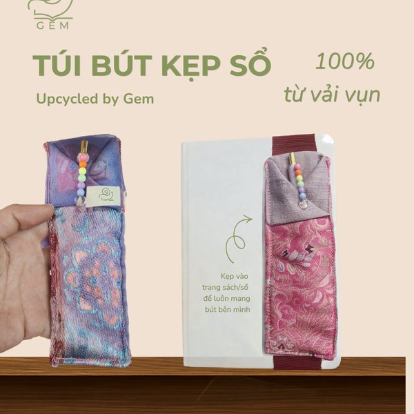 Túi bút kẹp sổ